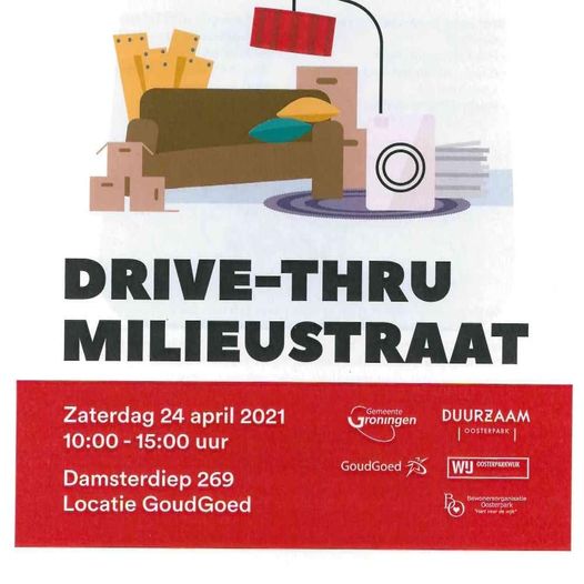 Eerste Drive-Thru Milieustraat op 24 april